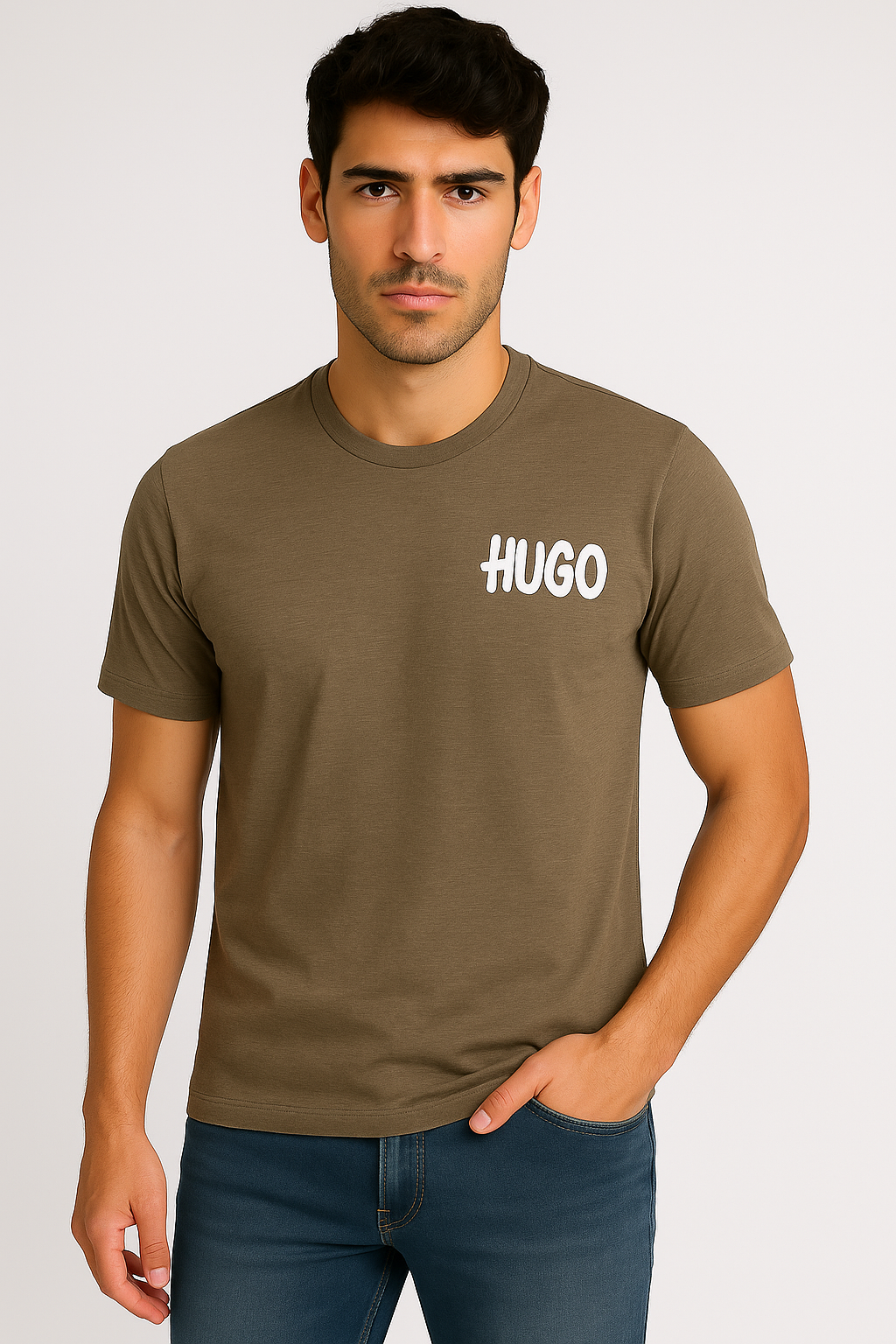 HUGO Logo Print Men's T-Shirt